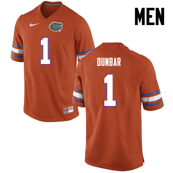 Men Florida Gators #1 Quinton Dunbar College Football Jerseys-Orange